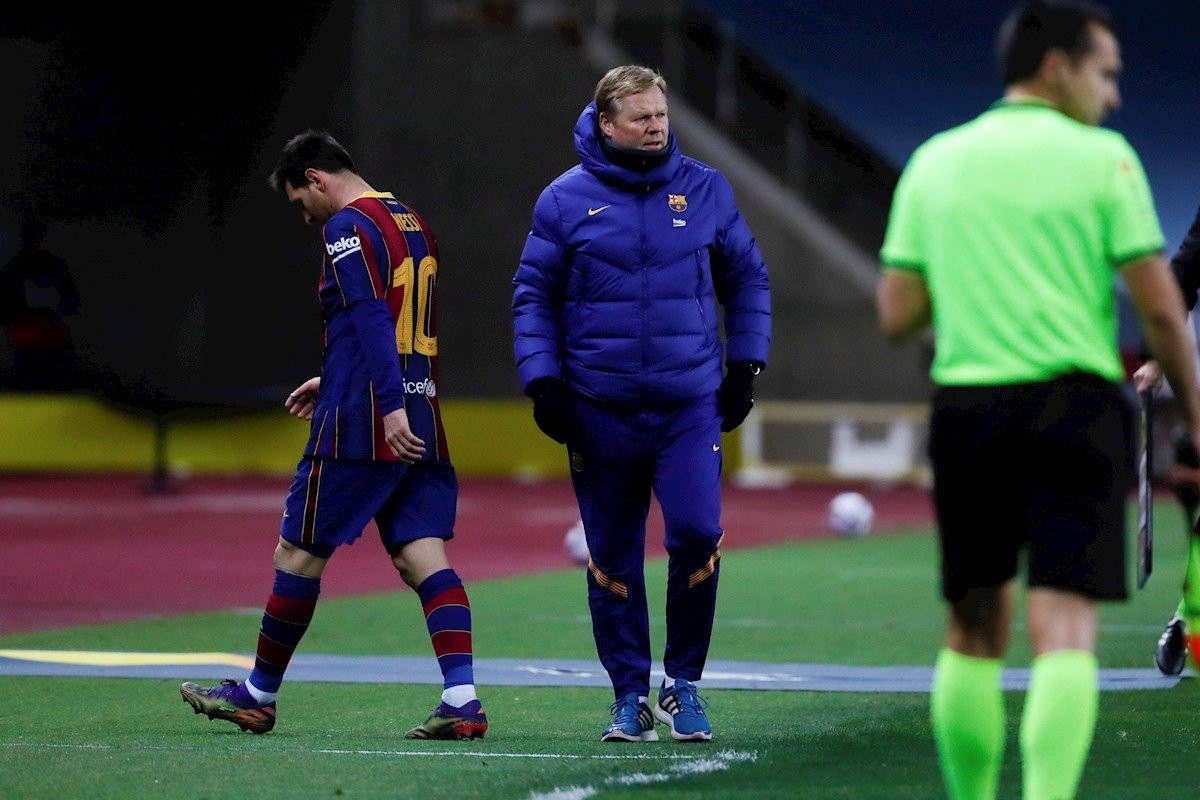 Leo Messi en un partido con el Barça / EFE