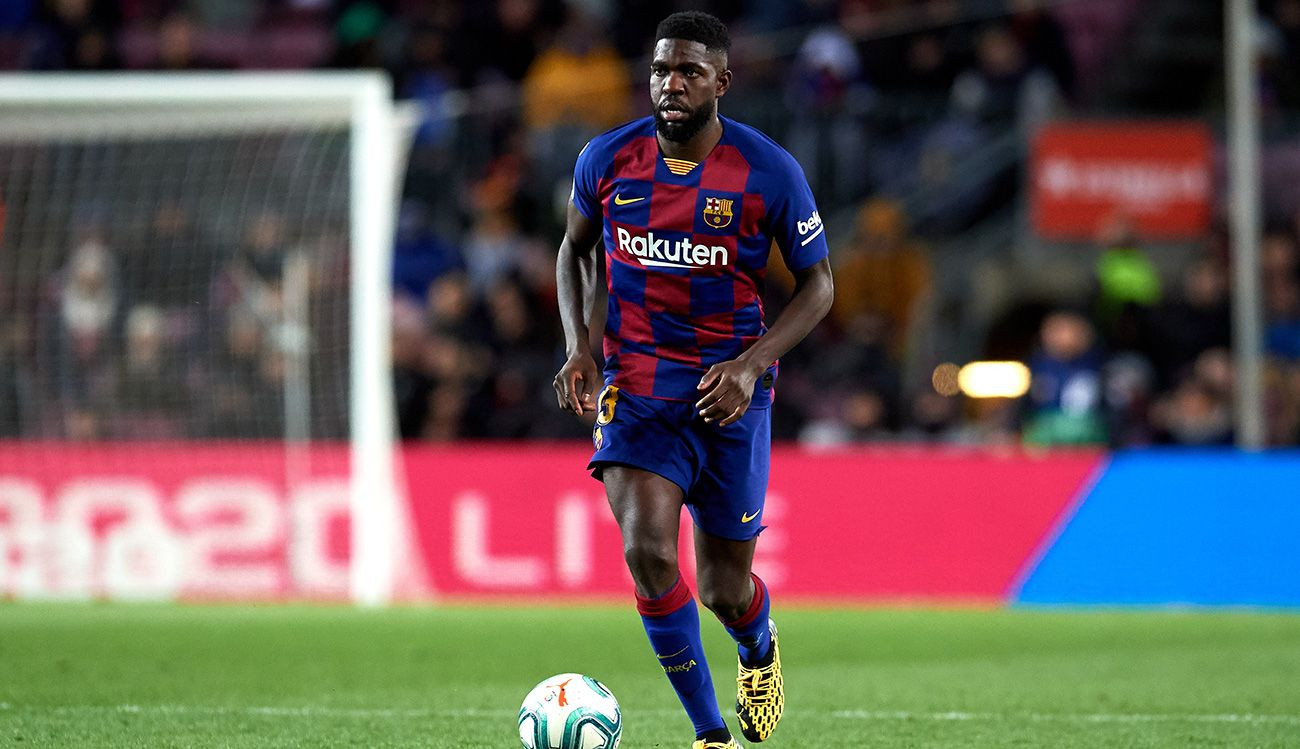 Samuel Umtiti durante un encuentro con el Barça /REDES