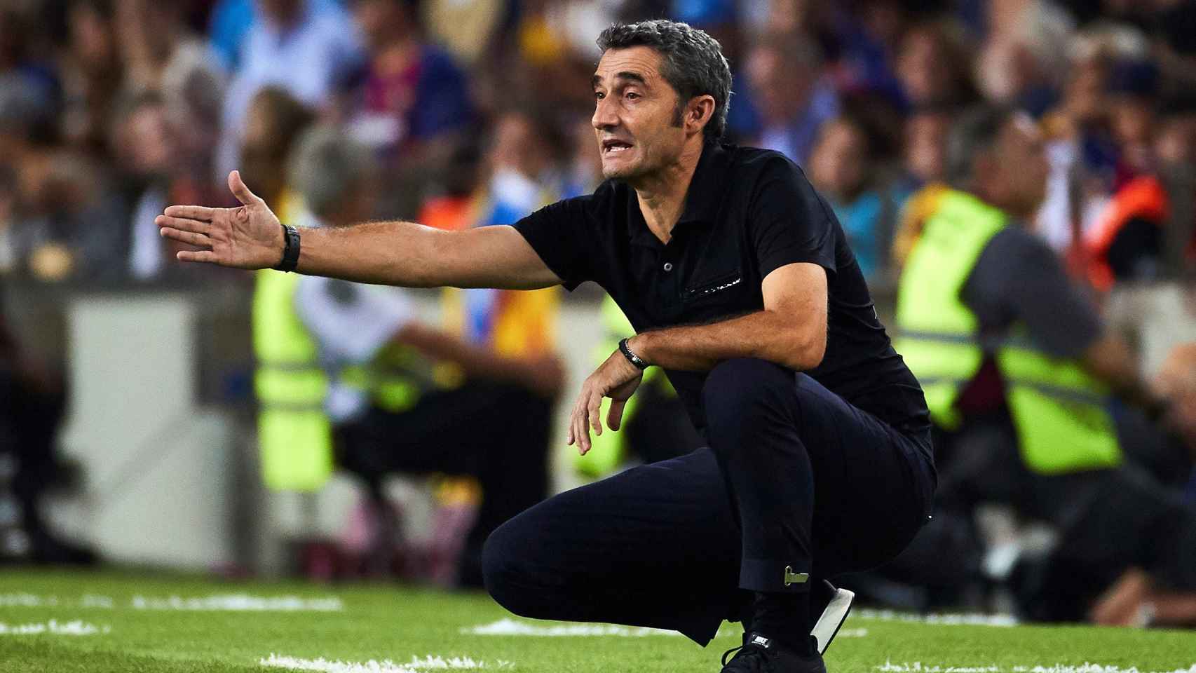 Ernesto Valverde en el duelo ante el Real Betis / EFE