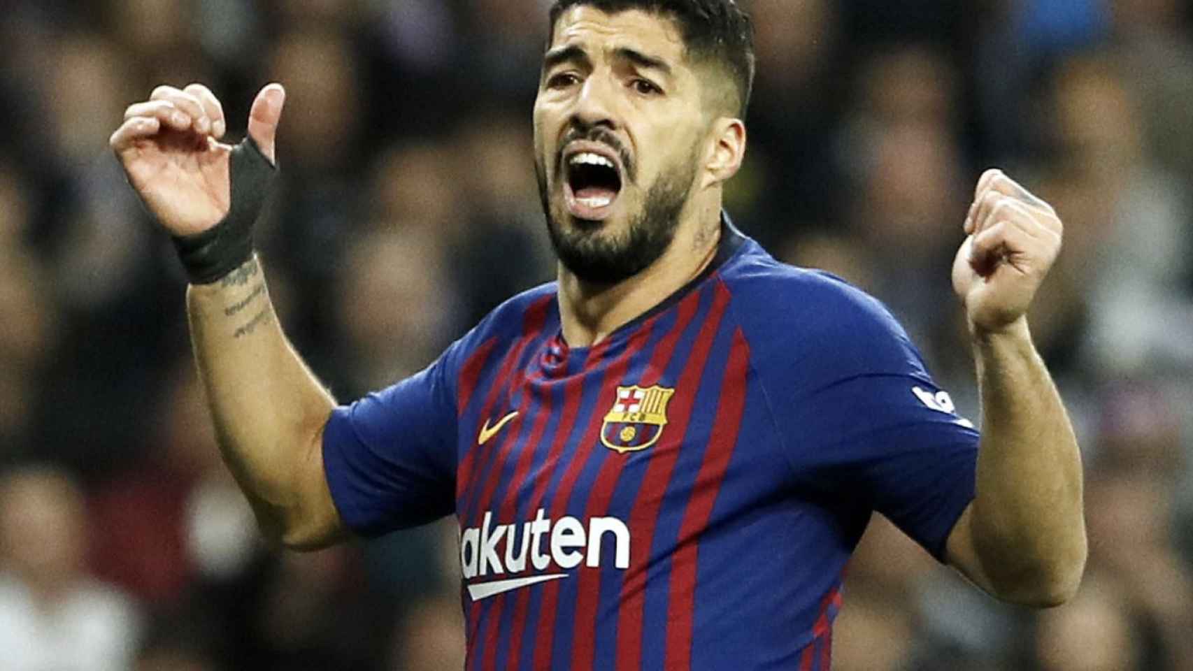 Una foto de Luis Suárez lamentándose de una ocasión / FCB