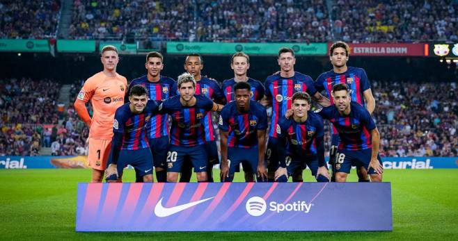 El once titular del Barça en la goleada contra el Villarreal / FCB