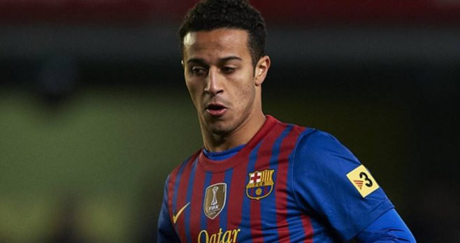 Thiago Alcántara, con el Barça