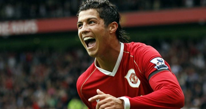 Cristiano Ronaldo, en sus primeros años en el Manchester United / EFE