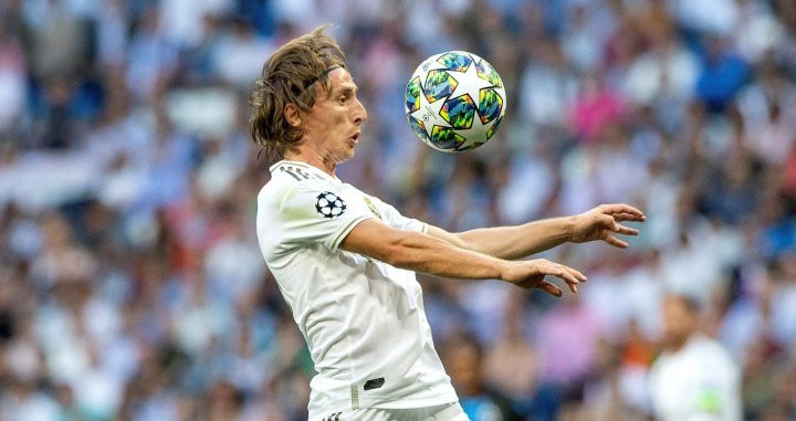 Una foto de Luca Modric durante el Real Madrid - Brujas / EFE