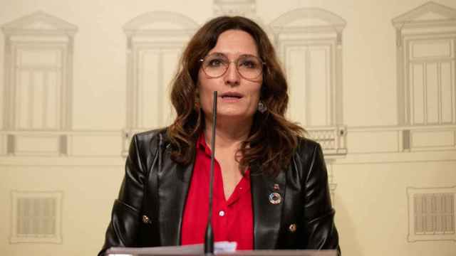 Laura Vilagrà, consejera catalana de Presidencia, en una comparecencia  / EP