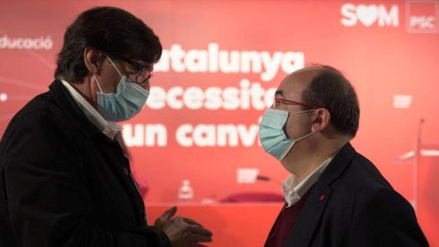 El secretario de Organización del PSC, Salvador Illa, y el primer secretario, Miquel Iceta / PSC