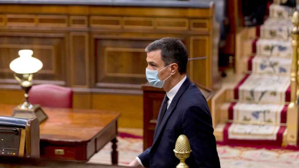 El presidente del Gobierno, Pedro Sánchez, en el Congreso de los Diputados / EFE