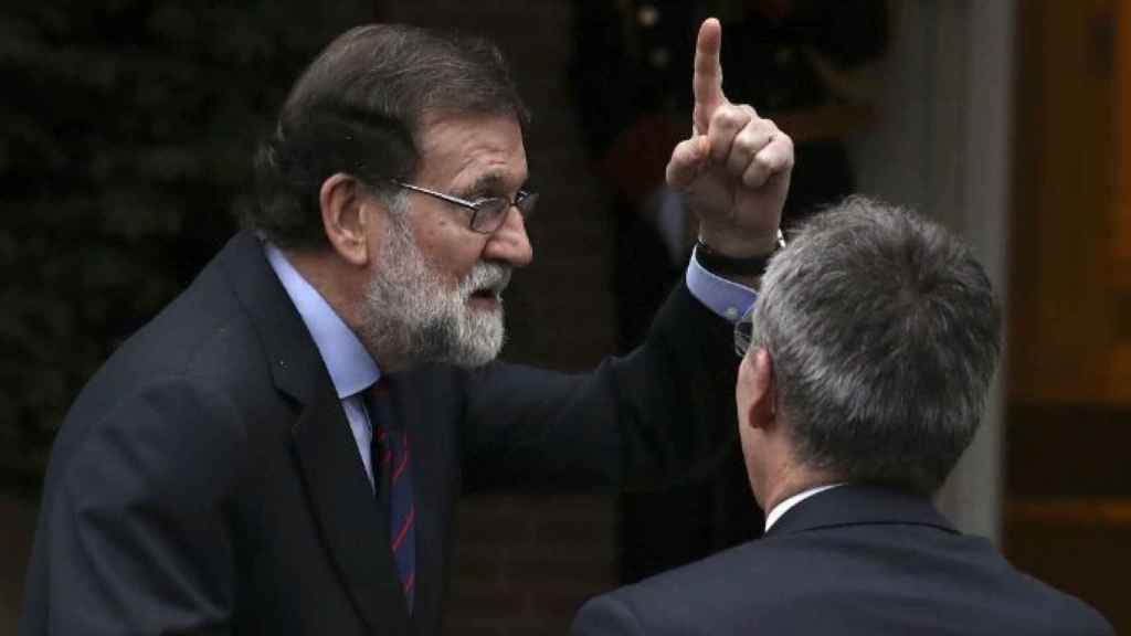 Mariano Rajoy, presidente del Gobierno y del PP, durante un encuentro oficial esta semana / EFE