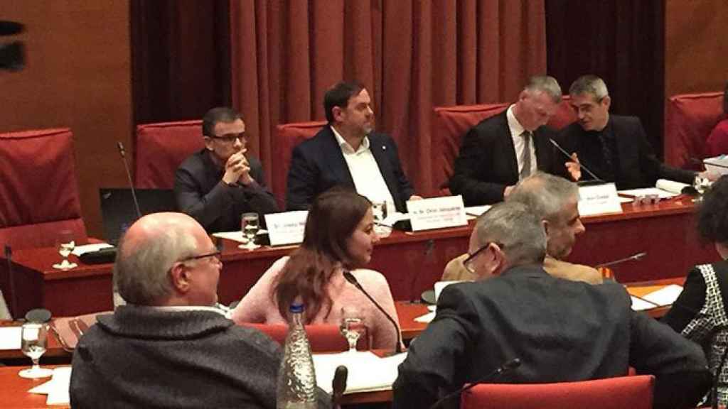 Oriol Junqueras, vicepresidente de la Generalitat y consejero de Economía, en el Parlamento catalán / CG