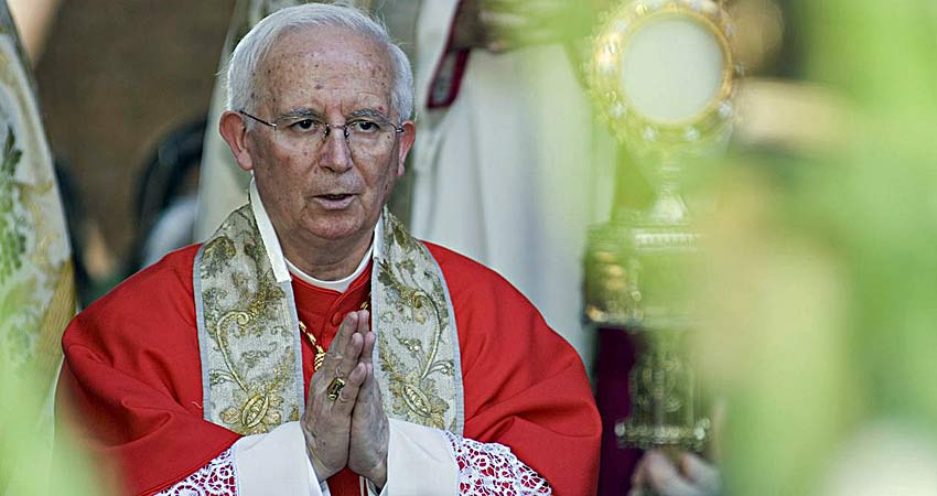 El Cardenal Arzobispo de Valencia, Antonio Cañizares.