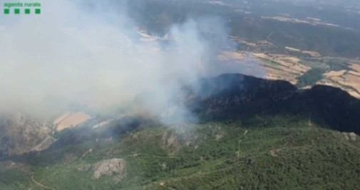 Incendio forestal en Peramola (Lleida) / AGENTS RURALS