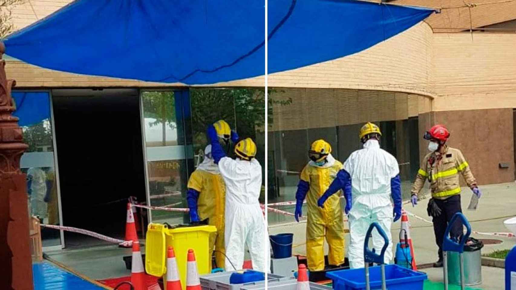 Entrada de los bomberos a la residencia de los horrores de DomusVi / Bombers