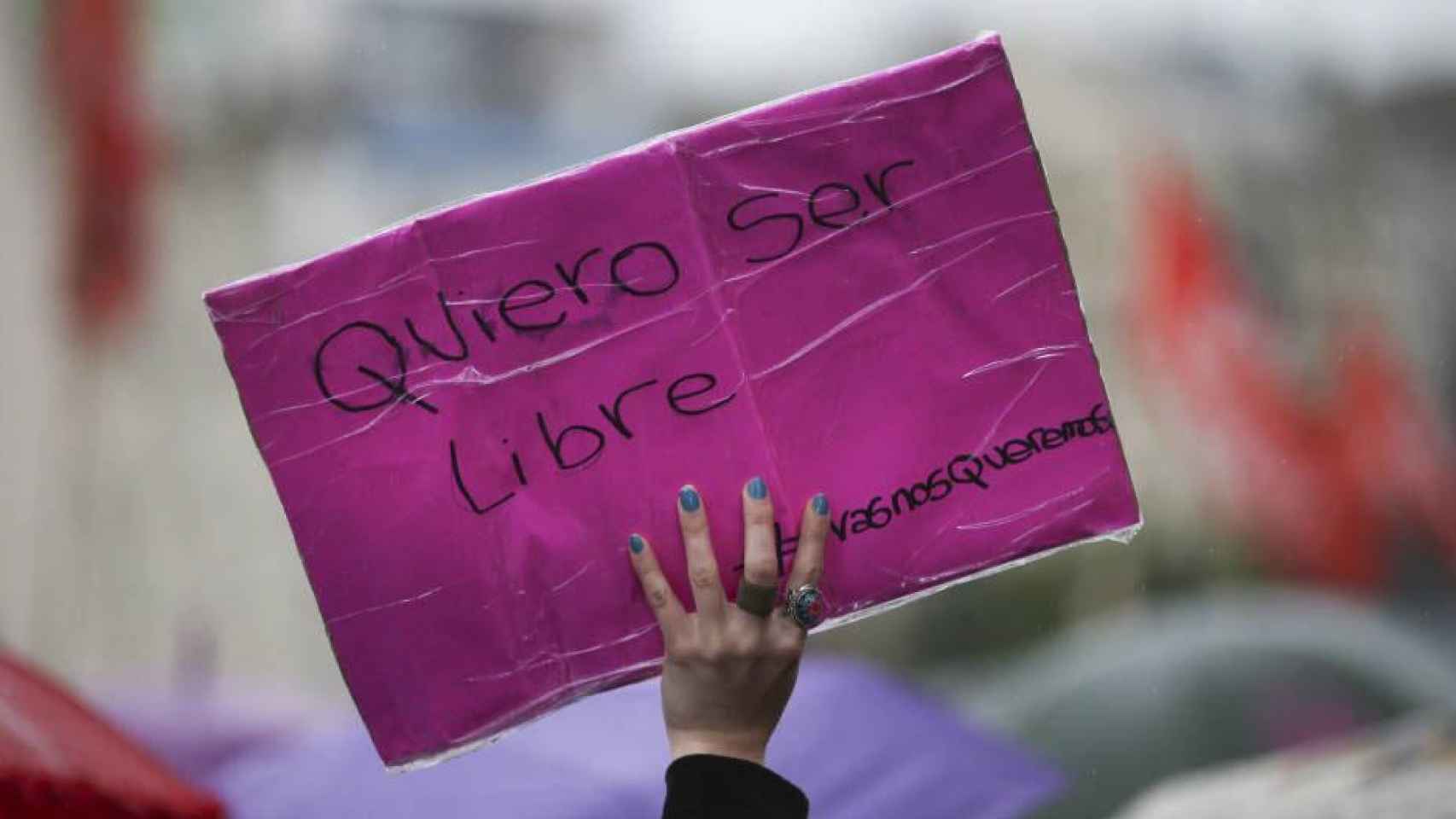 Un cartel en una manifestación en contra de la violencia de género / EFE