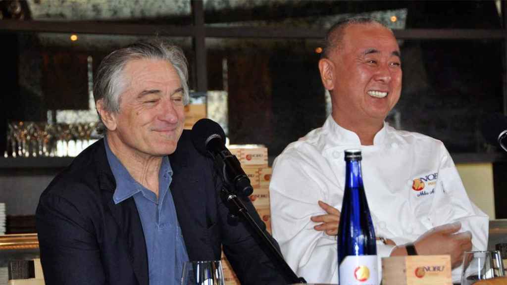 Robert de Niro con su socio Nobu Matsuhisa / EFE