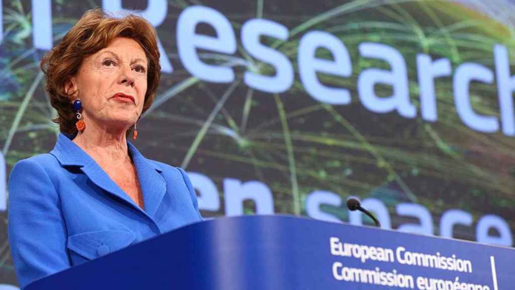 Neelie Kroes en una imagen de archivo de su etapa en la Comisión Europea.