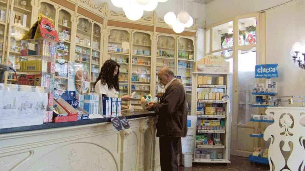 Una oficina de farmacia en Cataluña