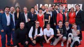 El elenco de 'La casa de papel' durante la presentación de su última temporada / EP