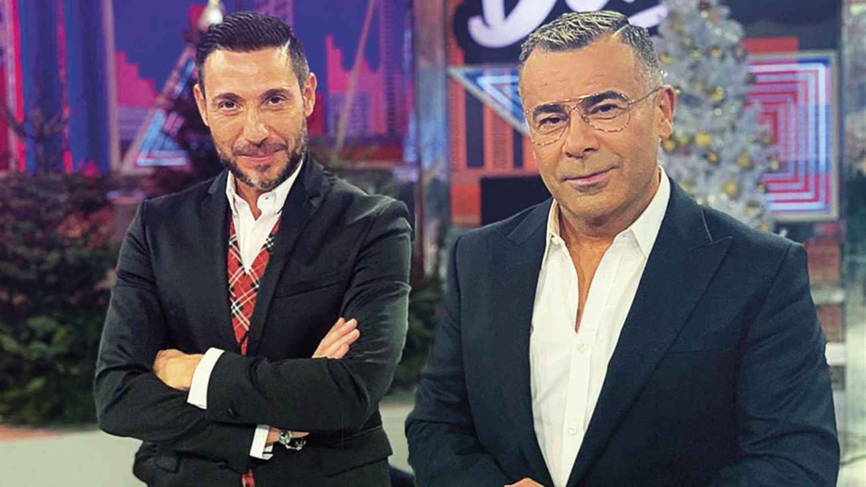 Antonio David Flores y Jorge Javier Vázquez, en un plató / MEDIASET