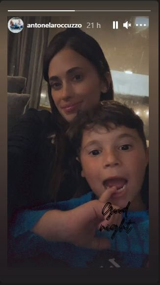 Antonella con Mateo INSTAGRAM