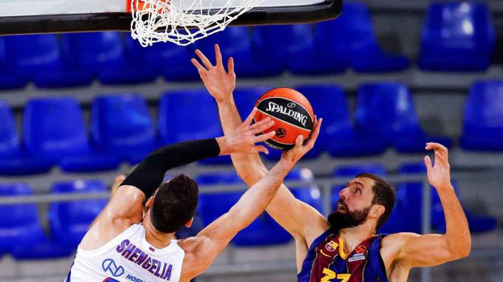 Nikola Mirotic en el encuentro contra el CSKA / EFE