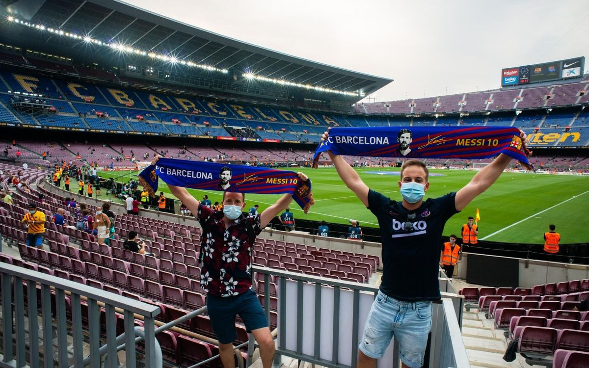 El Camp Nou prácticamente vacío para recibir la Real Sociedad / FC Barcelona