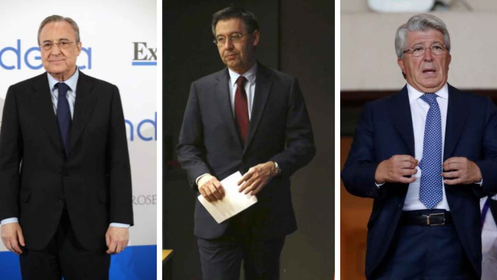 Florentino, Bartomeu y Cerezo en un fotomontaje de Culemanía / Culemanía