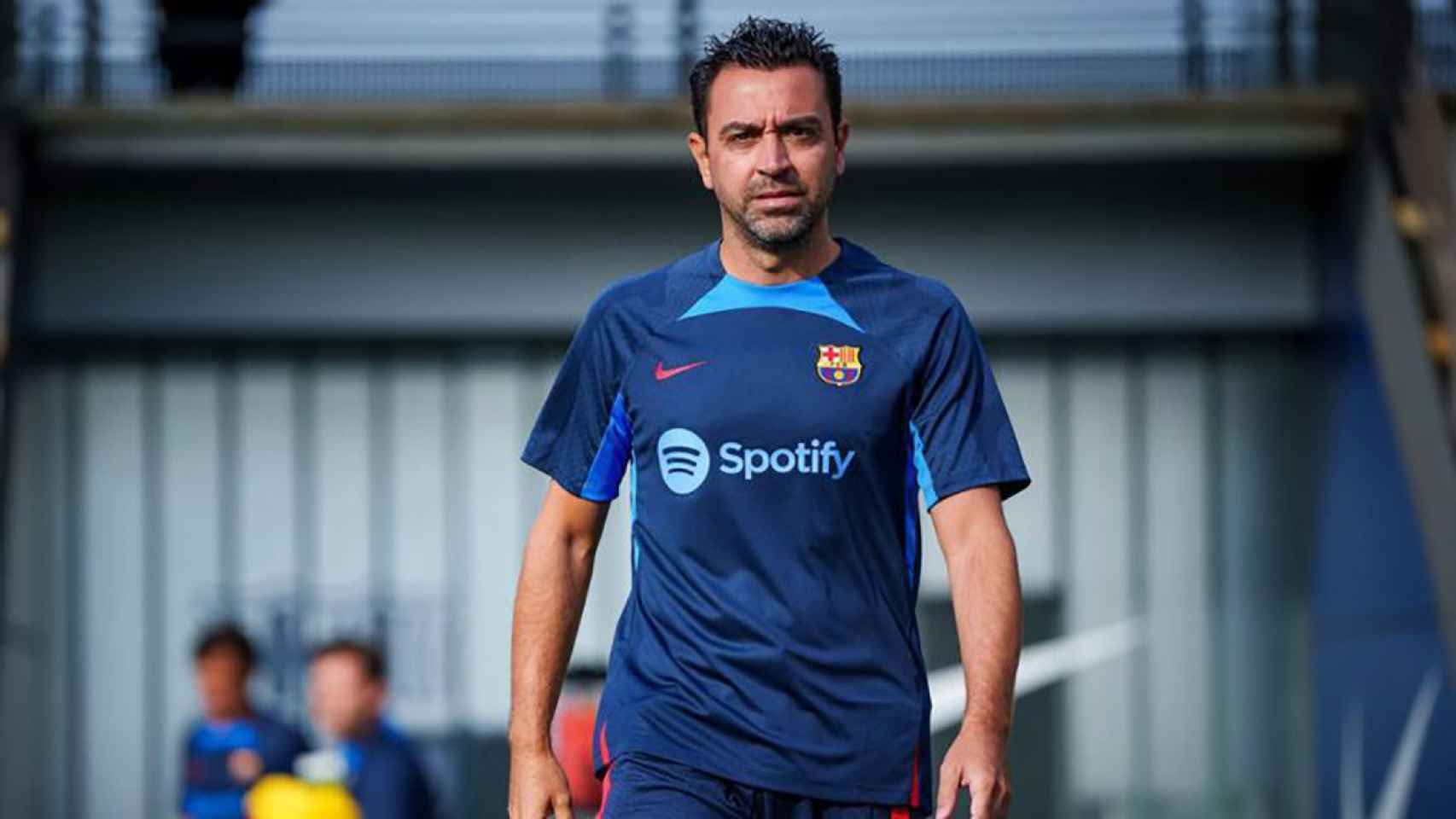 Xavi Hernández, durante un entrenamiento del FC Barcelona / FCB