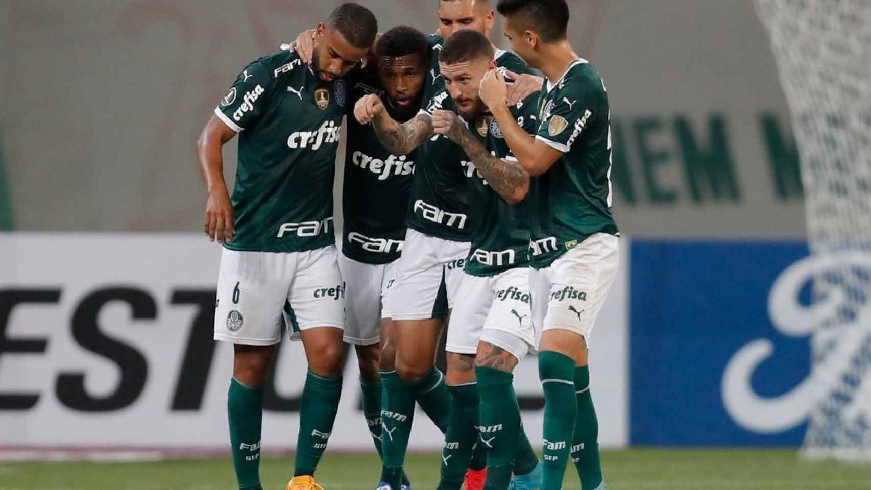 El Palmeiras, celebrando un gol en una imagen de archivo / EFE