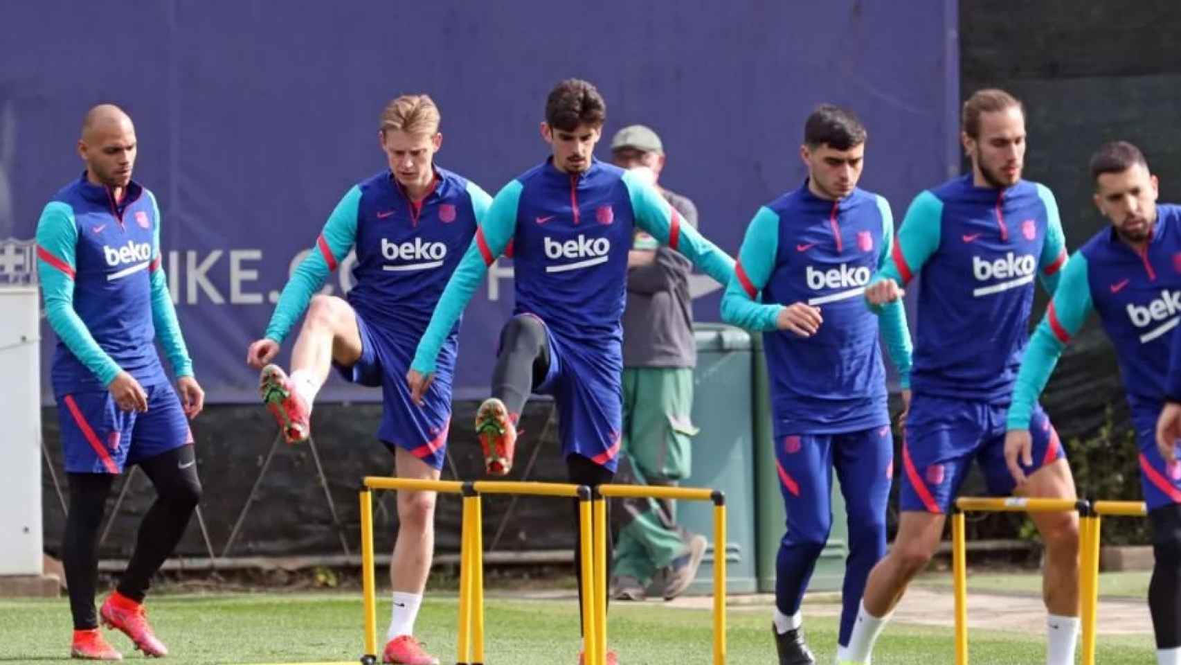 Entrenamiento previo al partido Sevilla-Barça de Liga / FCB