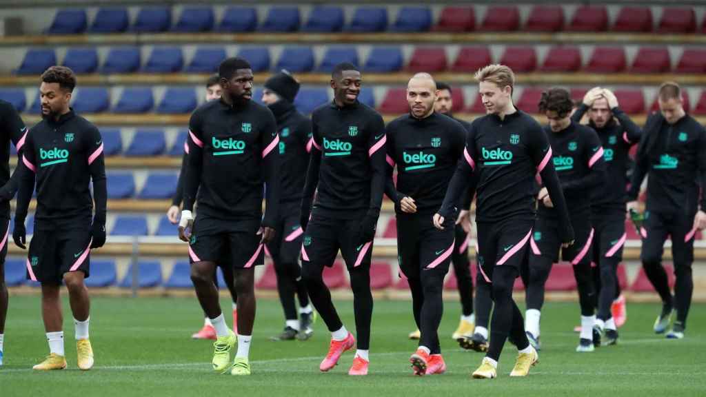 Los jugadores del Barça, en un entrenamiento | FCB