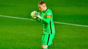 Ter Stegen, en un partido con el Barça | EFE