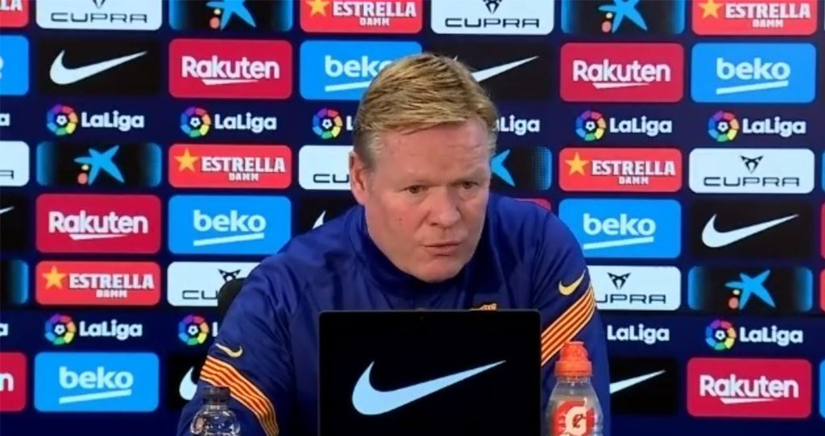 Koeman en la rueda de prensa previa al partido en Cádiz / Culemanía