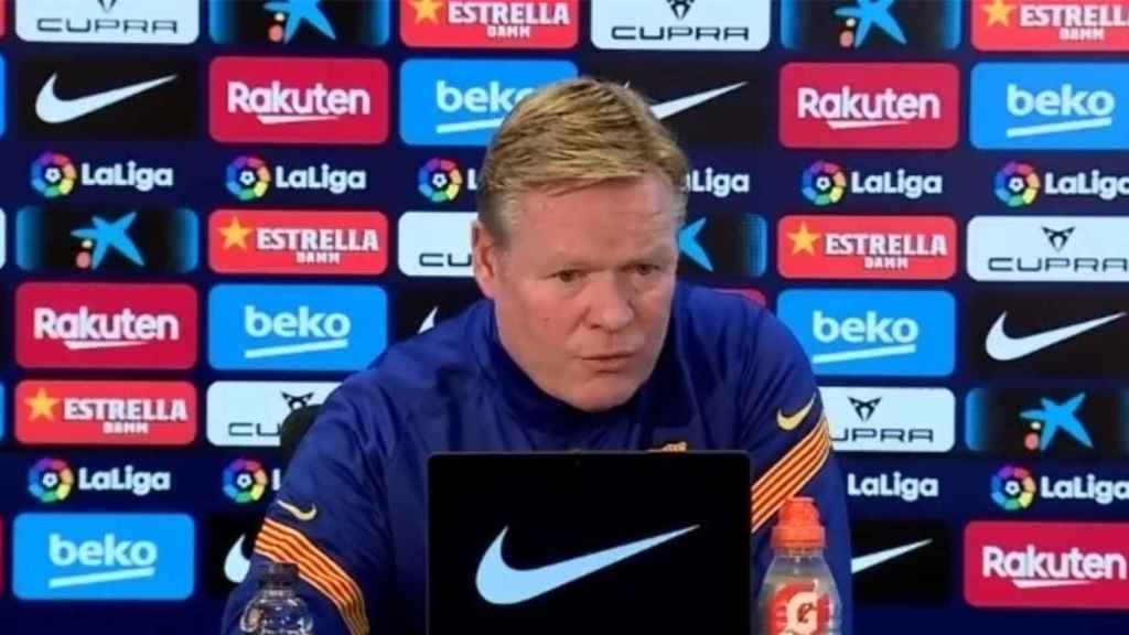 Koeman en la rueda de prensa previa al partido en Cádiz / Culemanía