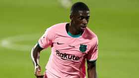 Ousmane Dembelé en un partido de pretemporada con el Barça / EFE