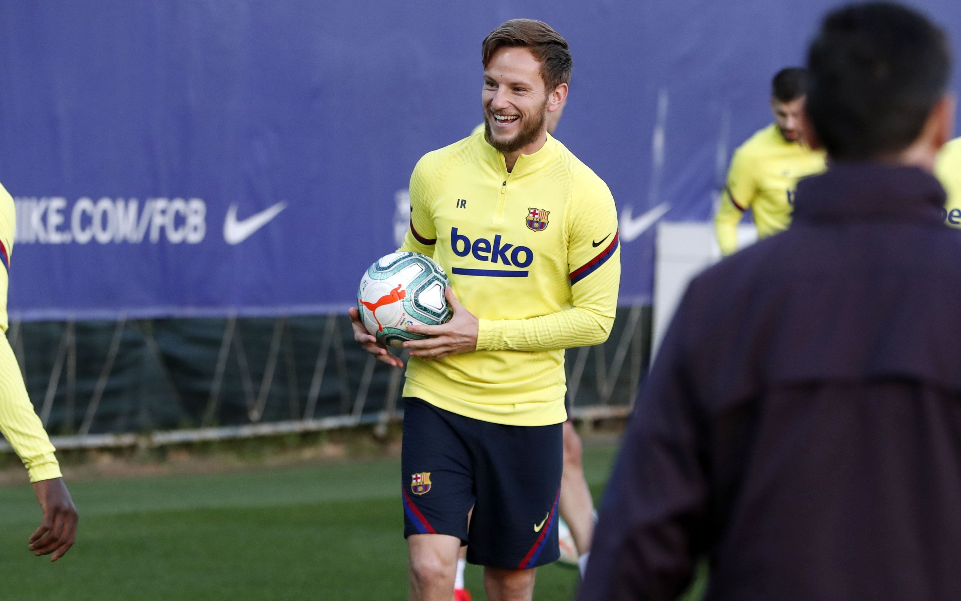 Ivan Rakitic en un entrenamiento del Barça / FC Barcelona