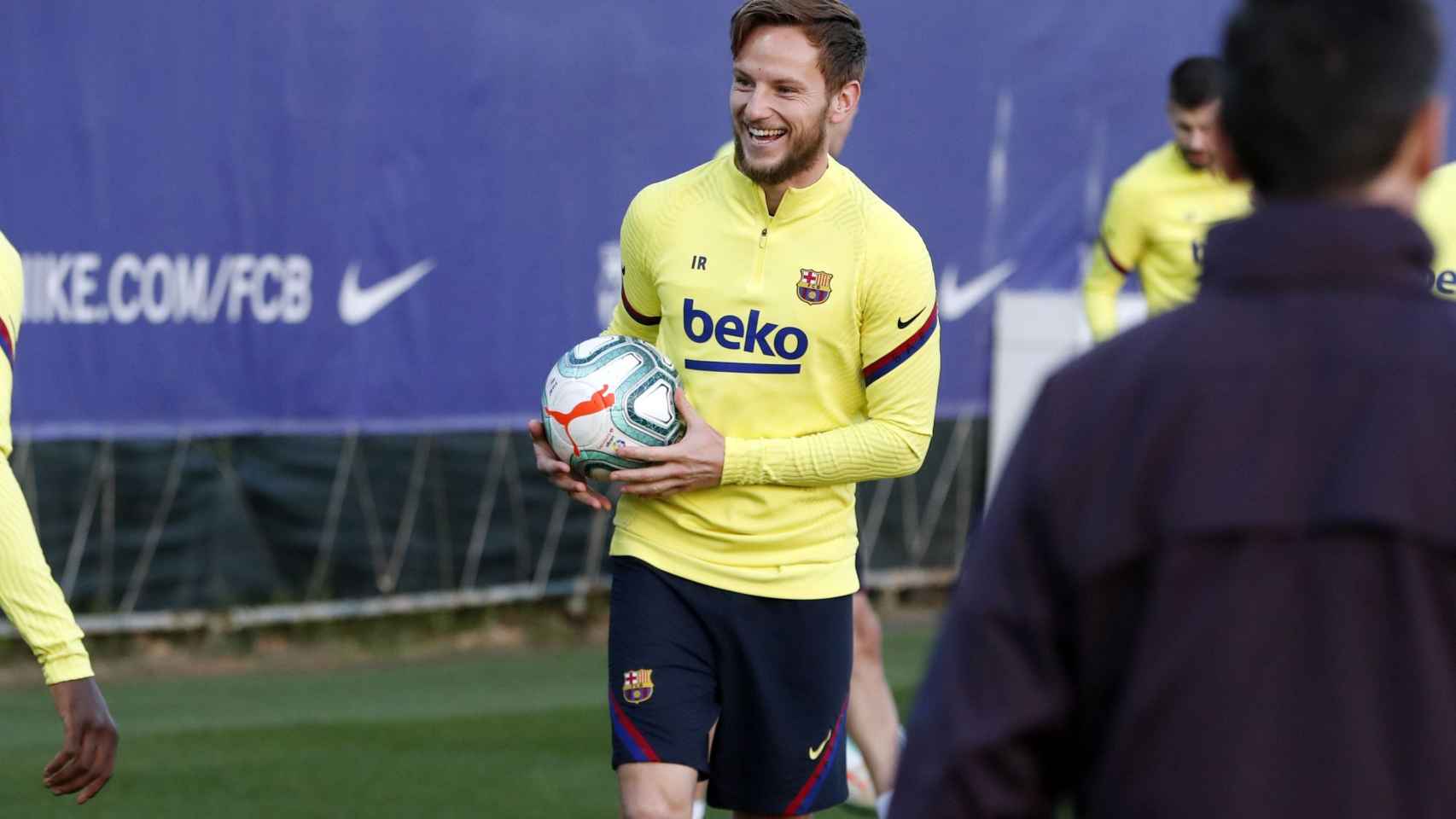 Ivan Rakitic en un entrenamiento del Barça / FC Barcelona