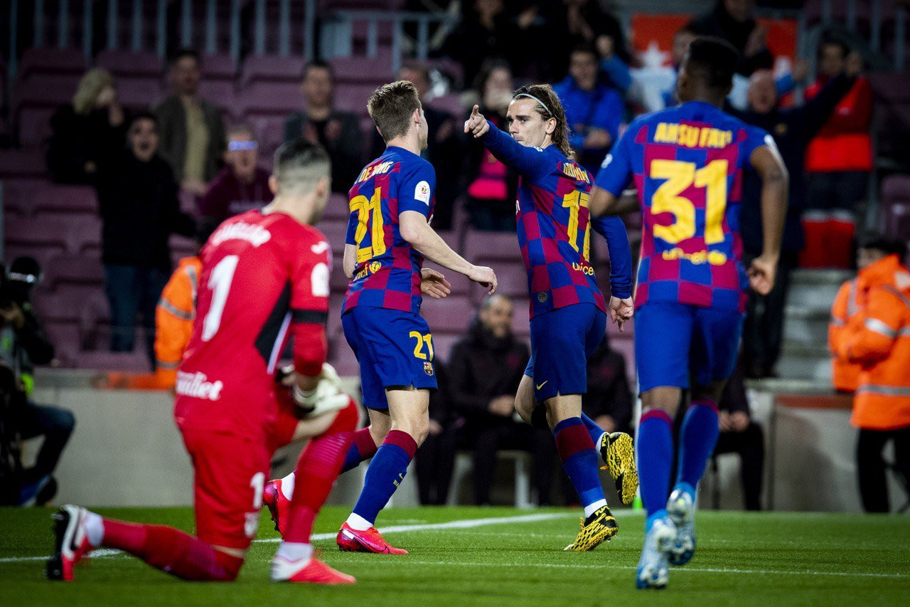 Griezmann celebra su gol ante el Leganés | FCB