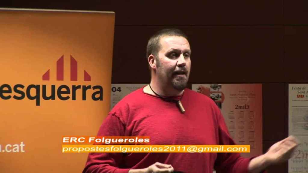 Xevi Buigas durante la campaña electoral de 2011 / ERC