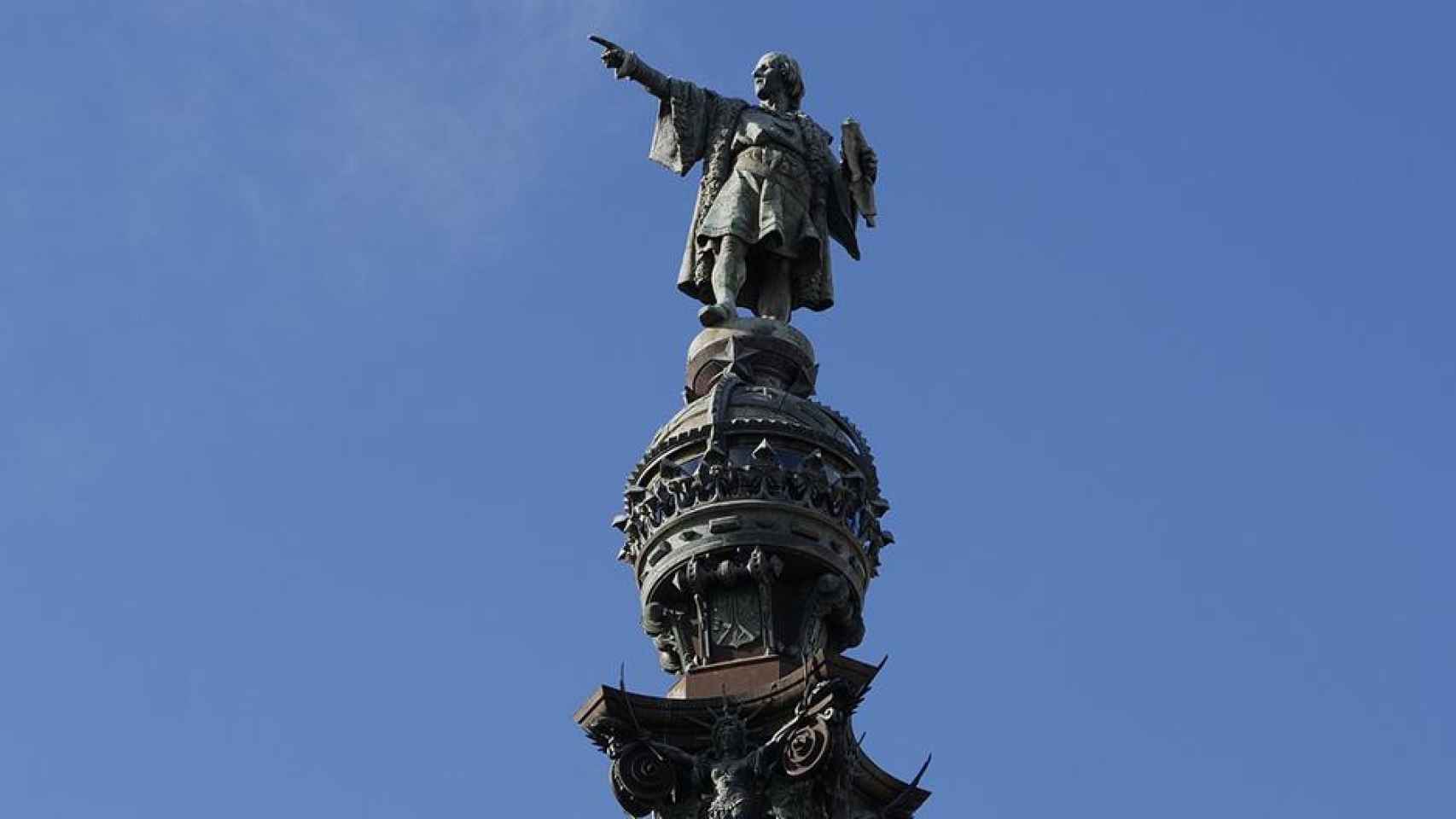 Estatua de Cristóbal Colón, descubridor de América, en Barcelona / PIXABAY