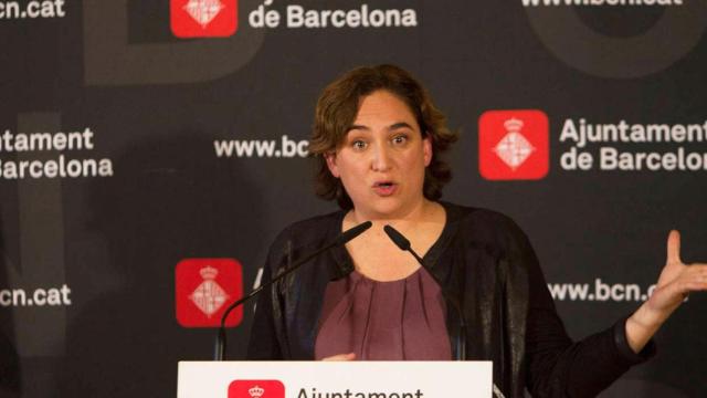 Ada Colau, alcaldesa de Barcelona, en una comparecencia pública anterior / EFE