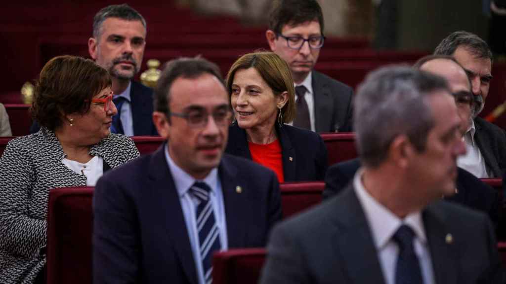 La expresidenta del Parlament, Carme Forcadell, en el banquillo de los acusados del Tribunal Supremo / EUROPA PRESS