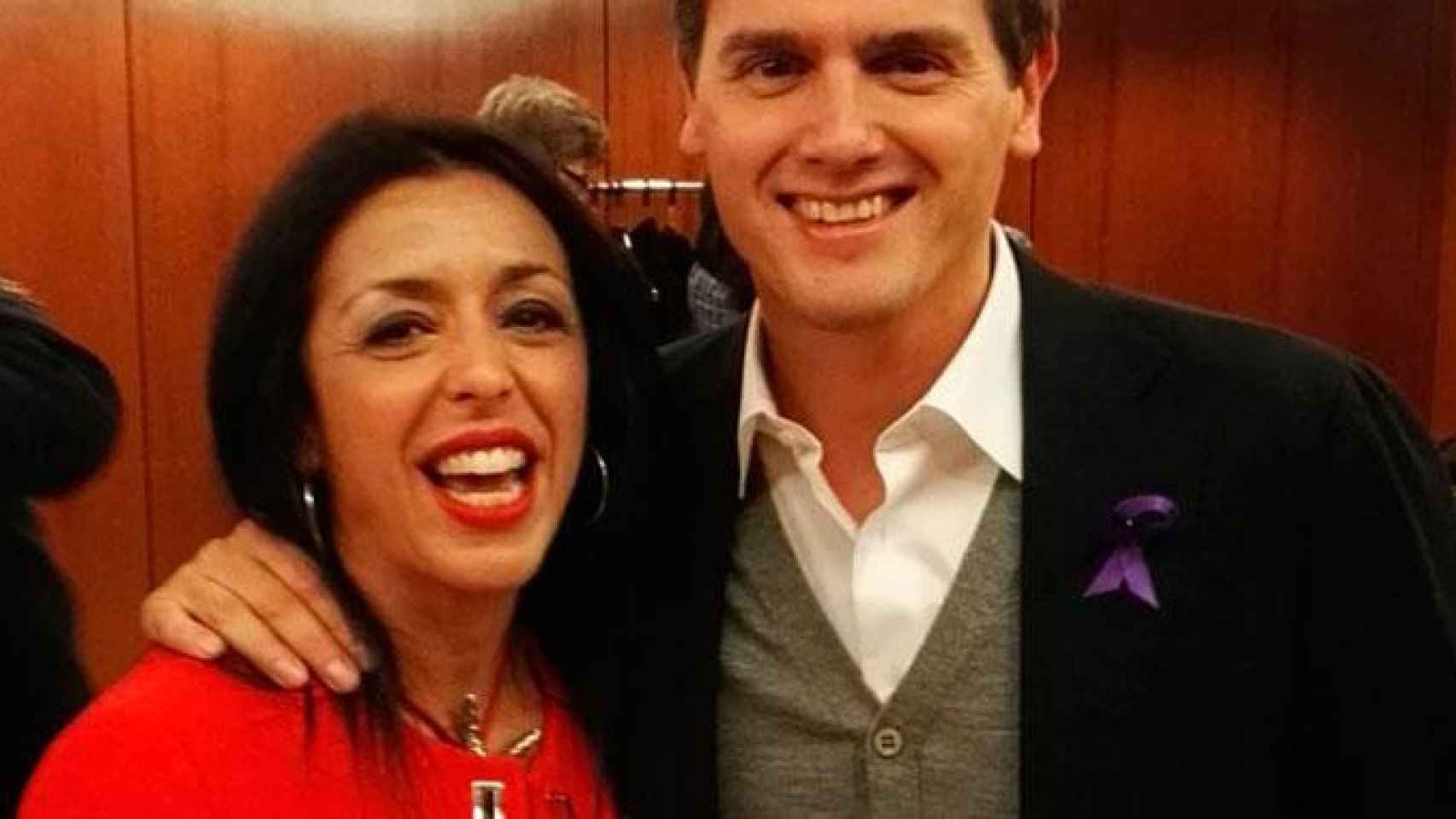 Marta Bosquet, junto al presidente de Ciudadanos, Albert Rivera / @martabosquet