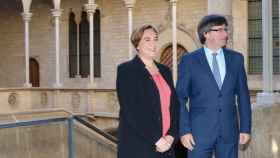 Ada Colau, alcaldesa de Barcelona, y Carles Puigdemont, presidente de la Generalitat.