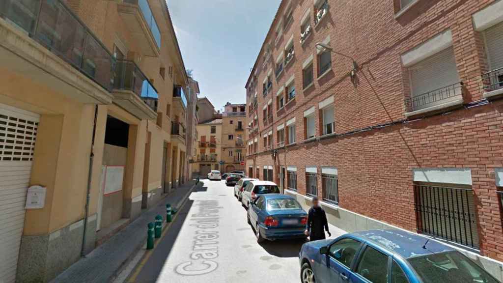 Calle Purgatori de Manresa, donde se ha producido el crimen / GOOGLE STREET VIEW