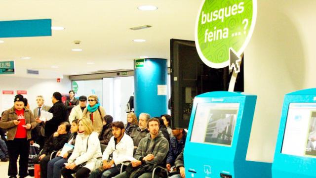 Una oficina del Servei d'Ocupació de Catalunya (SOC), que busca periodistas a 0 euros al mes / CG