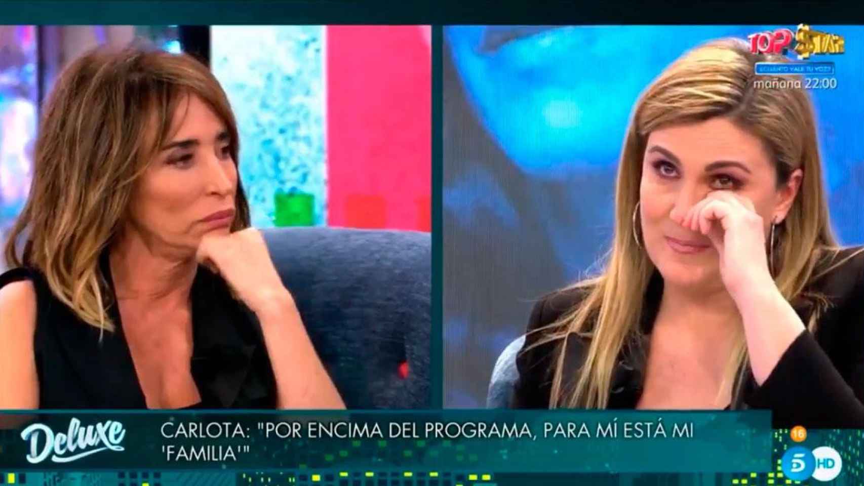 María Patiño pide perdón a Carlota Corredera /TELECINCO