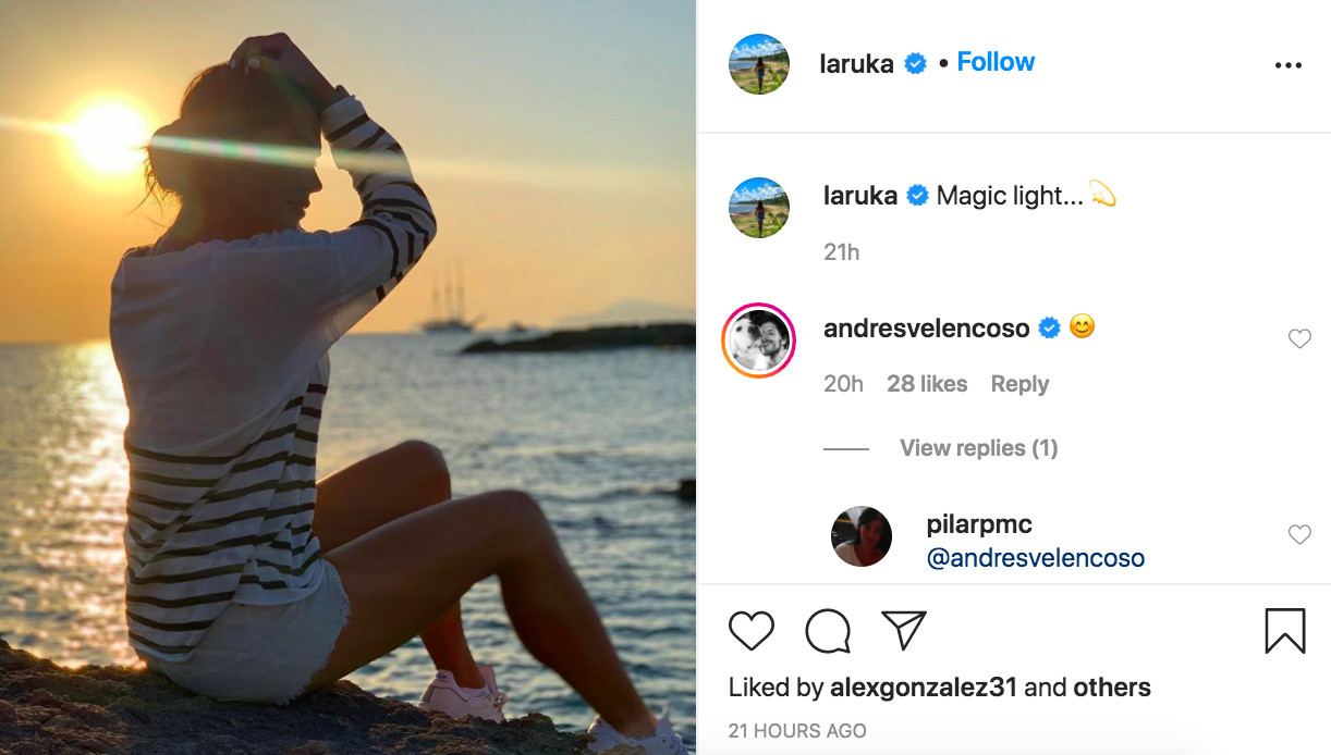 La fotografía de Lara Álvarez que ha enloquecido a Andrés Velencoso / INSTAGRAM