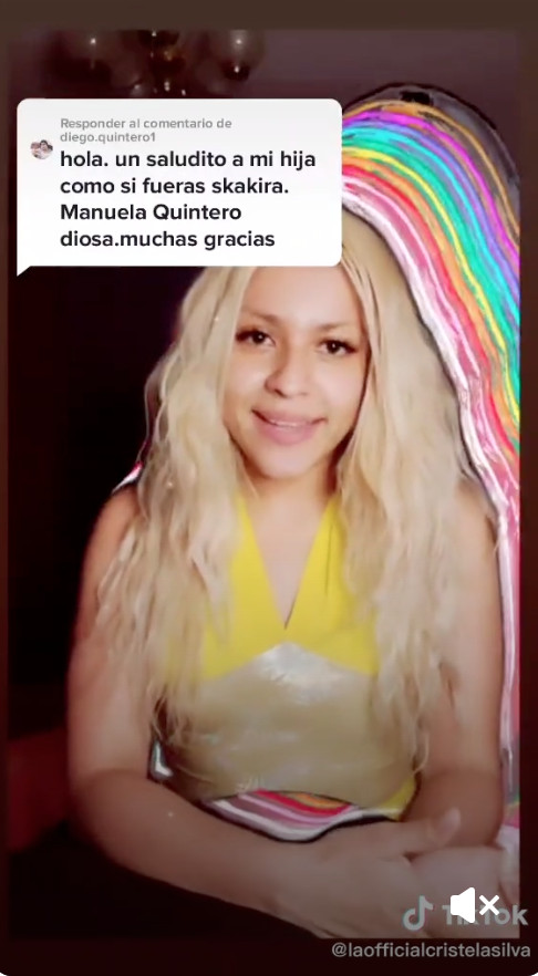 La doble de Shakira que triunfa en Tik Tok