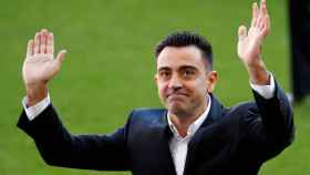 Xavi, emocionado como nuevo entrenador del Barça, ha explicado que Messi le ha deseado mucha suerte / EFE