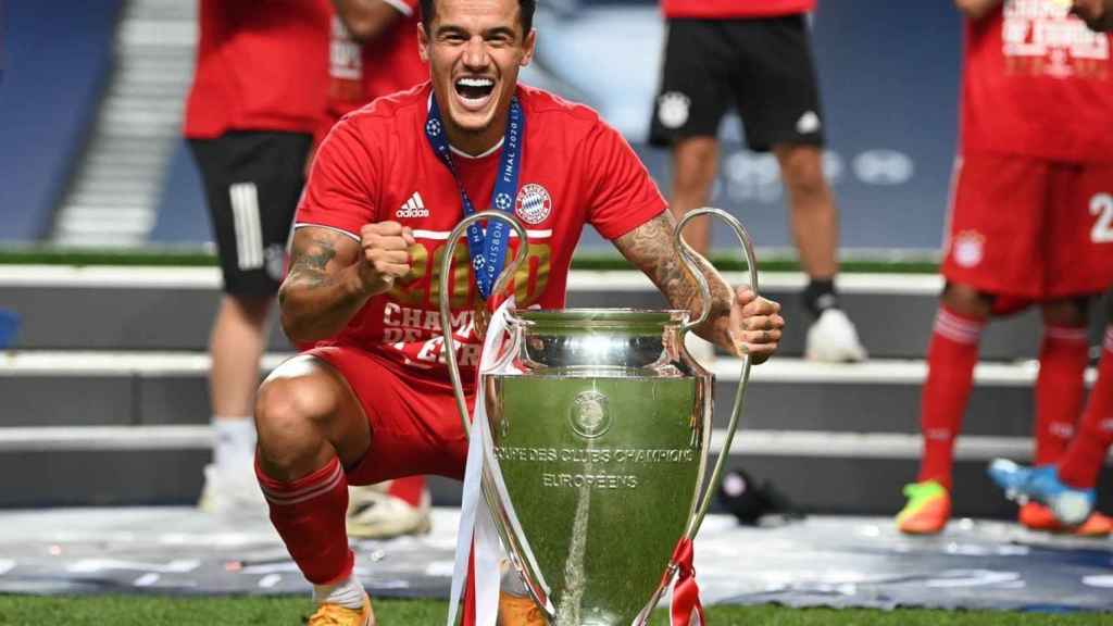 Coutinho celebrando la Champions League con el Bayern / REDES